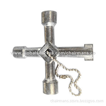 Multi-functional Key for Trains or Metro, USS 4 1203149, Made of Zinc Alloy